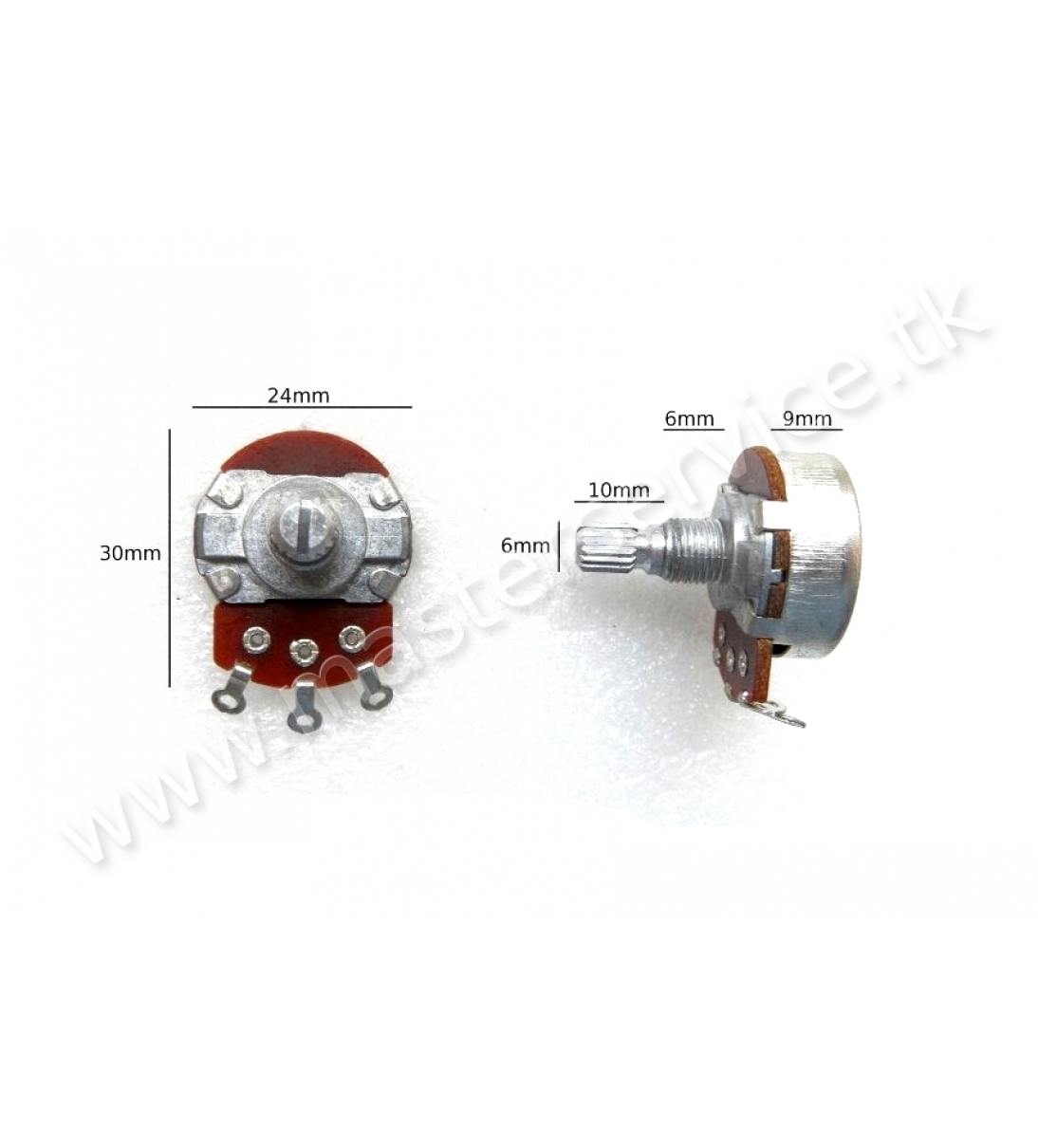 Potenziometro B5K 24mm - SPMARPOTE0065